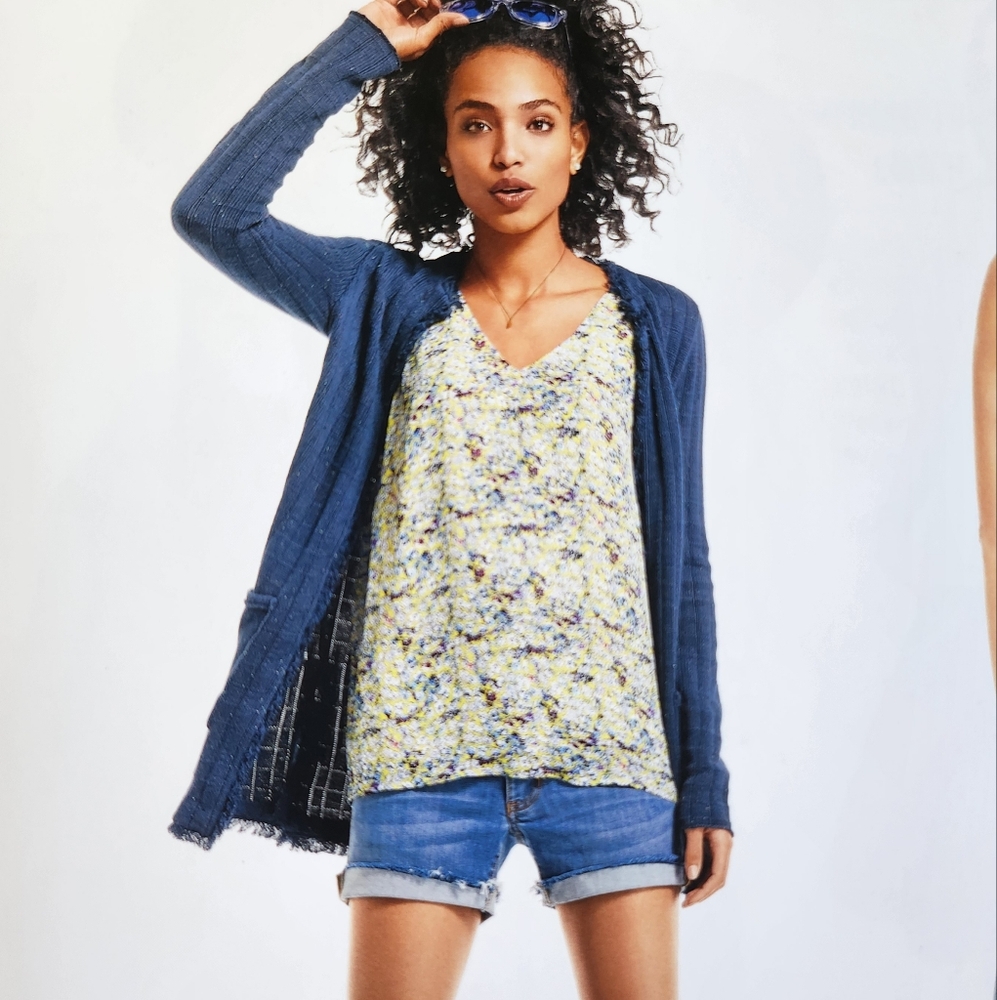CAbi Multicolor Floral Camisole Top Scatter Print Cami Style 275